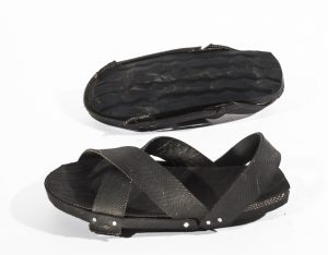 The akala, a type of sandal made from unused tyres and popular footwear among pastoralist communities in Kenya for their durability.