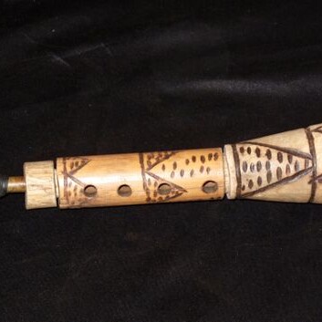 The nzumari, a wind instrument among the Duruma community of Kenya descended from the Arabian zummarah