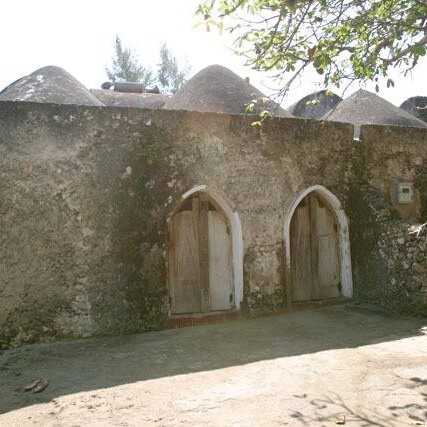 A view of the exterior of Kongo Mosque in Diani, Kwale County.