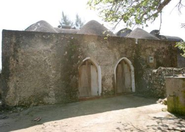 A view of the exterior of Kongo Mosque in Diani, Kwale County.