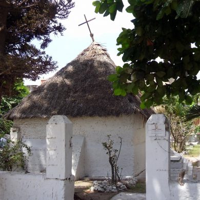 A view of the exterior of St. Francis Xavier Chapel, Malindi, established in the 15th century.
