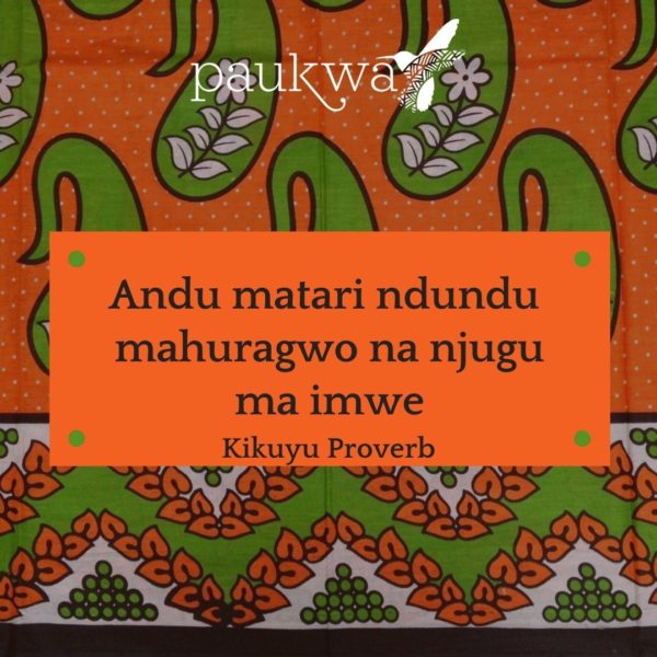 Kikuyu Proverb