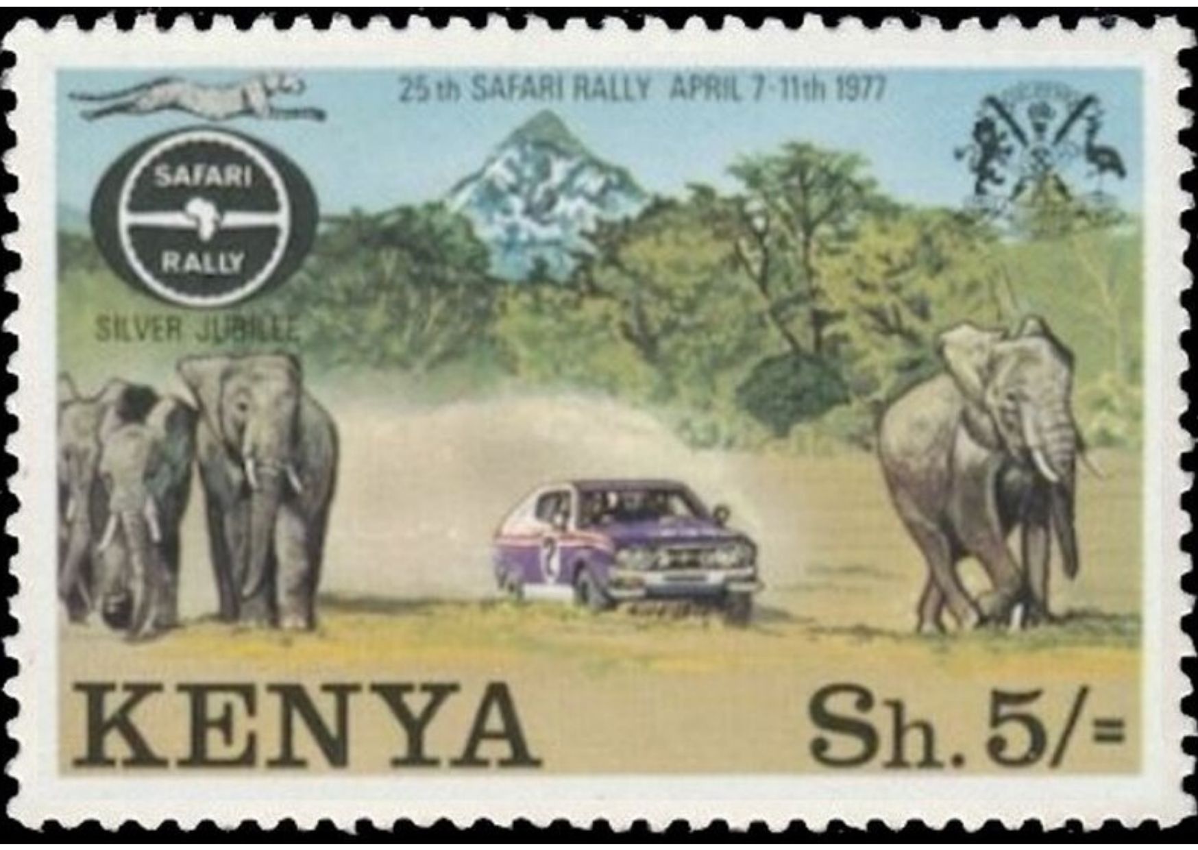 East African Safari Rally Stamps
