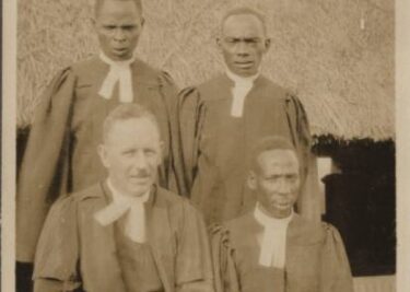 First three indigenous ministers ordained in Kikuyu, Kenya with Rev Dr Arthur in March 1926