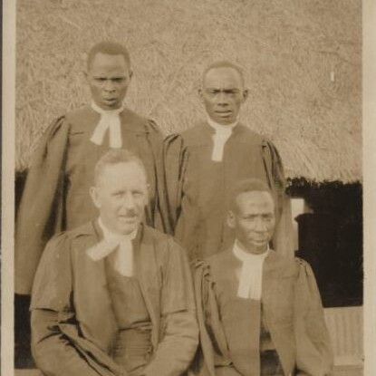 First three indigenous ministers ordained in Kikuyu, Kenya with Rev Dr Arthur in March 1926